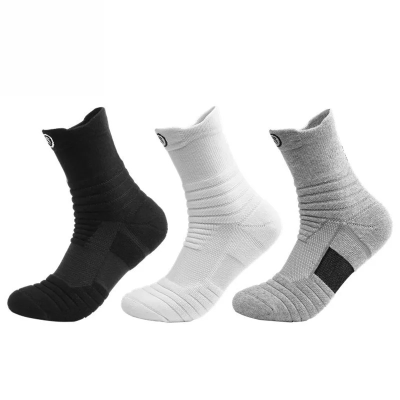 13pairsLot Mens Socks Compression Stockings Breathable Basketball Sports Cycling running Towel High Elastic Tube 251010