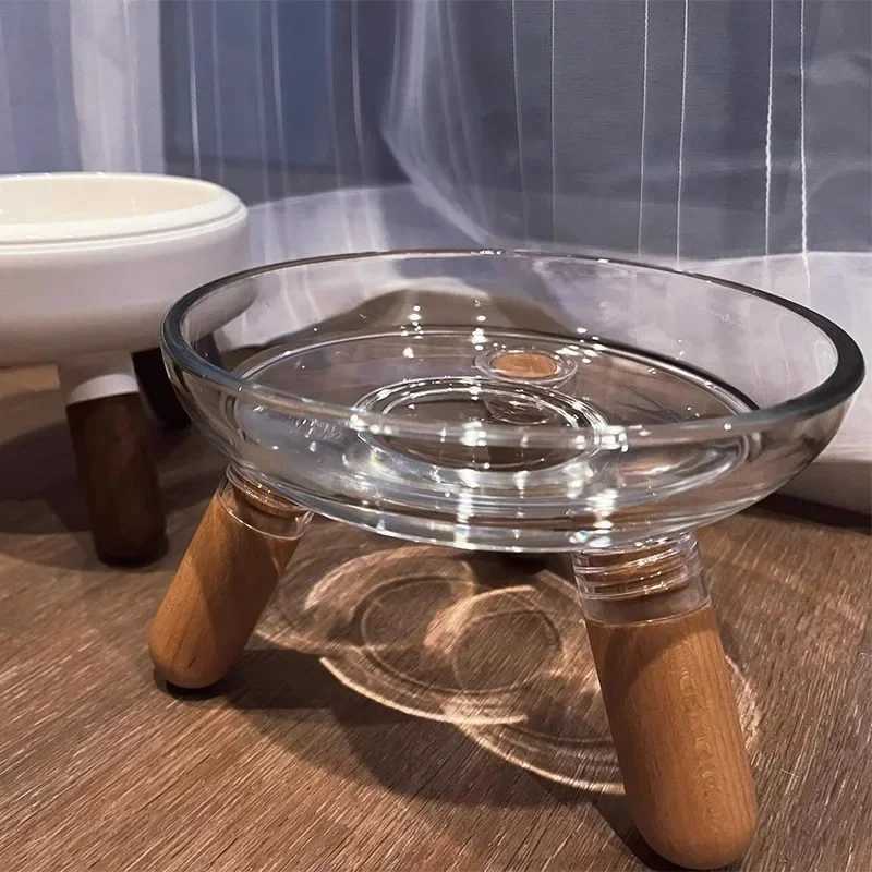 1pcs Cat Bowl Dog Bowl Elevated Pet Feeder with Neck Protection Plastic Water Basin for Cats Dogs NonSlip Pet Food Dish C251009