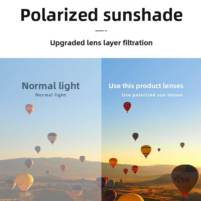 Magnetic ND9-speed rotating adjustable sunglasses with myopia polarized glasses and adjustable neutral density glasses