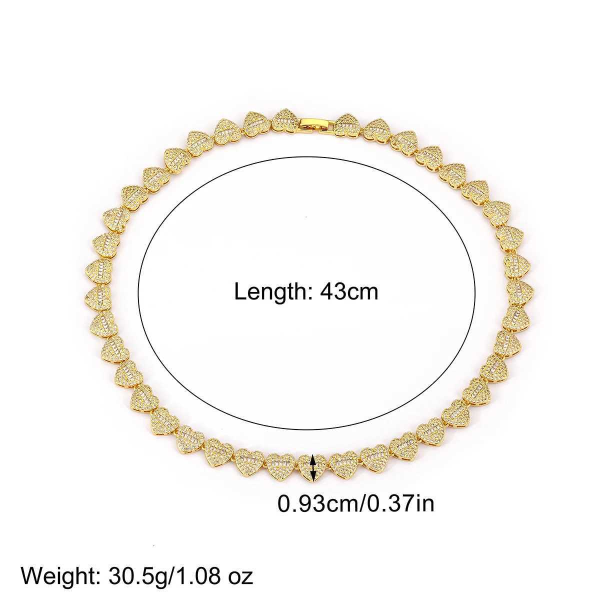 Nidin New Arrival Romantic HeartRound She Shiny Crystal Zircon Chain Necklace For Women Female Valentines Day Jewelry GiftsXJ251010