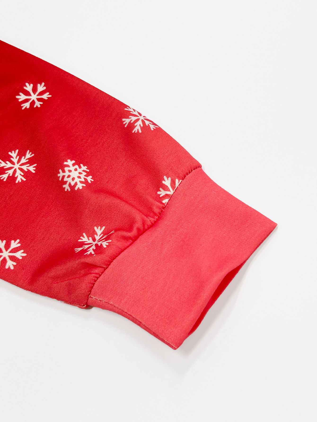 Women's New Christmas Wine Glass & Snowflake Print Sweatshirt - Festive Versatile Top-CF25317