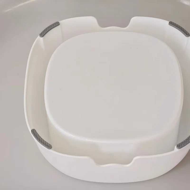 Pet Water Bowl with Floating Disk SplashProof Cat Dog to Encourage Drinking Keeps Water Fresh and Floor Easy Clean Modern C251009