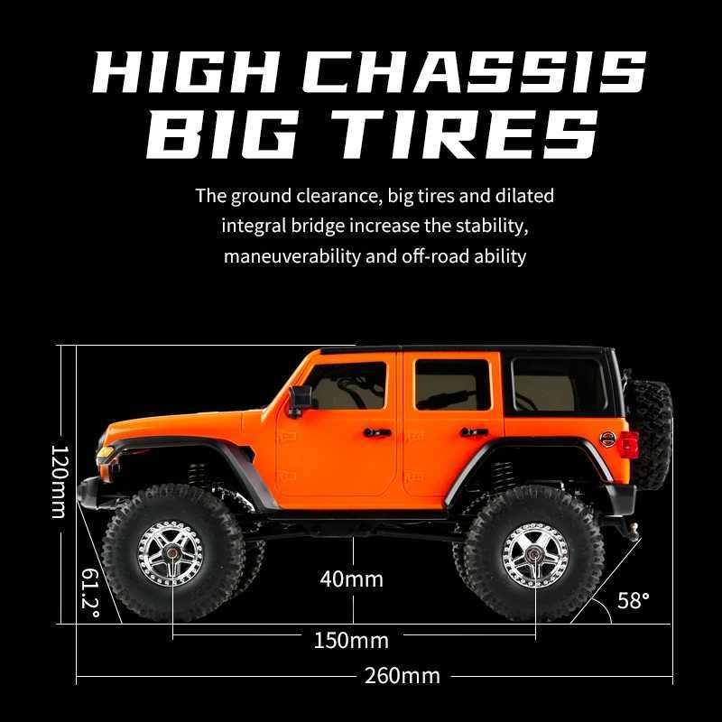 JJRC C8801 RC Crawler 118 24G Remote Control Car Fullly Proportional Controller OffRoad Climbing Car Toy Gift For BoysT251010