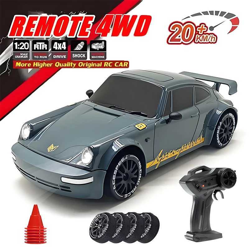 4WD 120 Rc Car 20KMh High Speed RC Drift Vehicle Car Remote Control Racing Car with LED Light Competition Race Car Kid ToyT251010