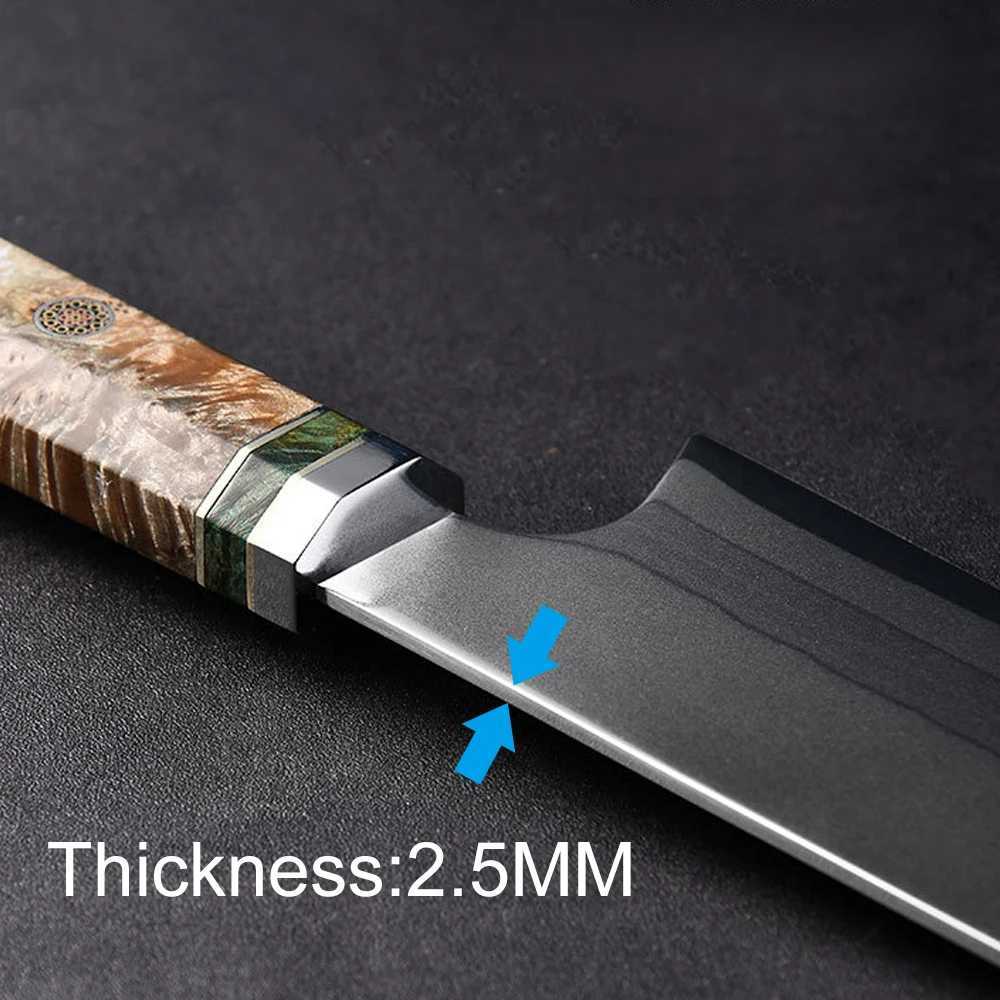Kitchen knives Japanese Kiritsuke Knife 7 Layer Steel Damascus Chef Knife 8Inch Professional Japanese Knife with Gift Box cleaver Sashimi knife Y25101