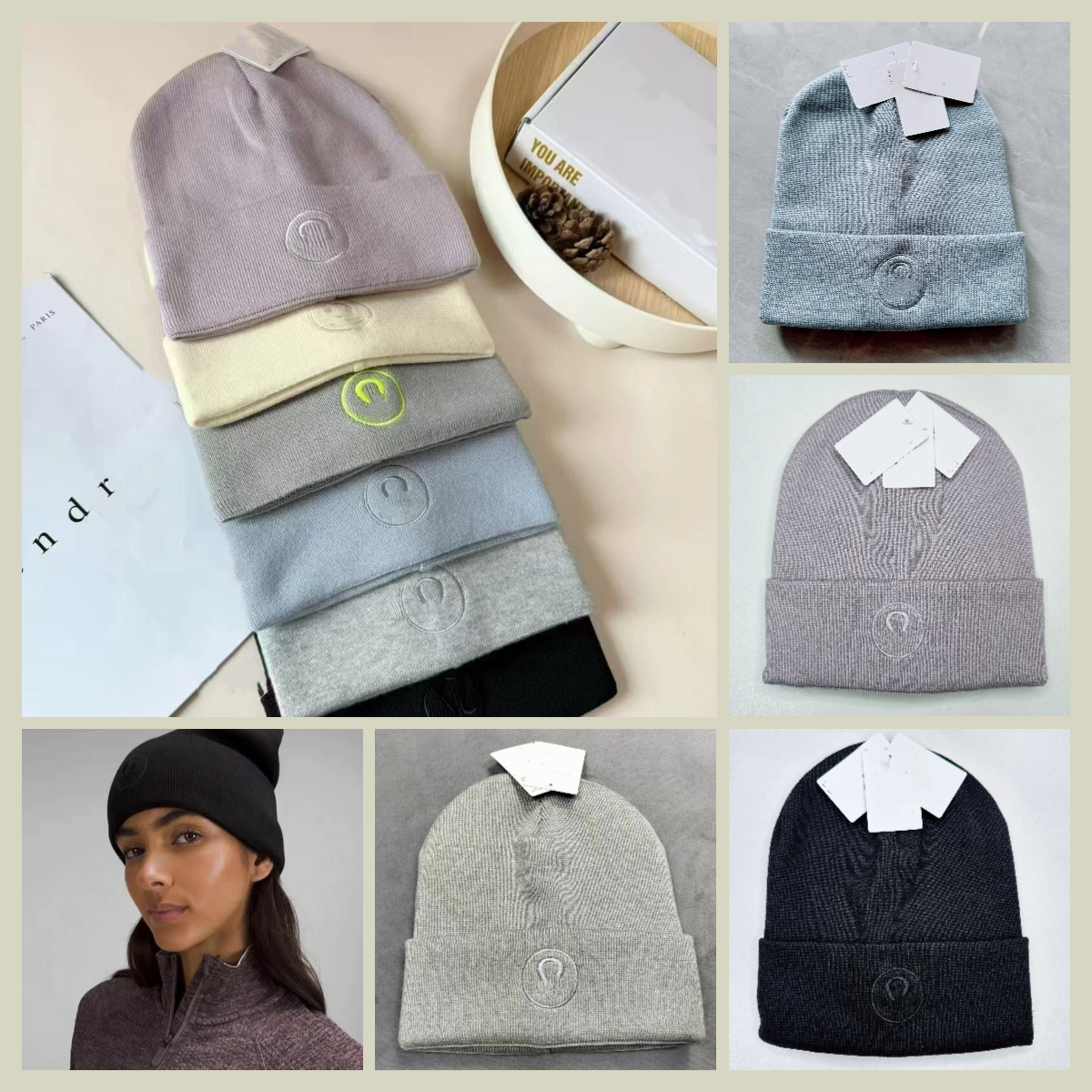 Women's Designer Knitted Hat Windproof Warm Letter Embroidery Couple Cold Hat Trendy Casual Comfort Woolen Hat