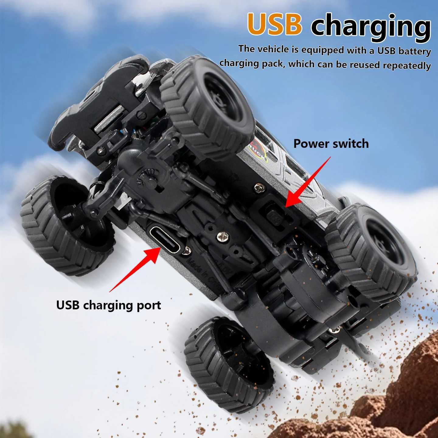 SENNIXIONG 164 MINI Alloy RC OffRoad Car All Terrain Vehicle RTR Speed Drift SUV Climbing Truck Toy for Children Holiday GiftT251010