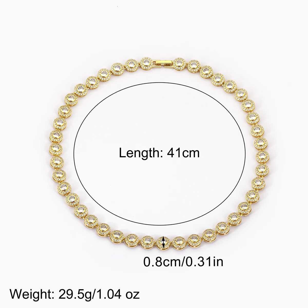 Nidin New Arrival Romantic HeartRound She Shiny Crystal Zircon Chain Necklace For Women Female Valentines Day Jewelry GiftsXJ251010