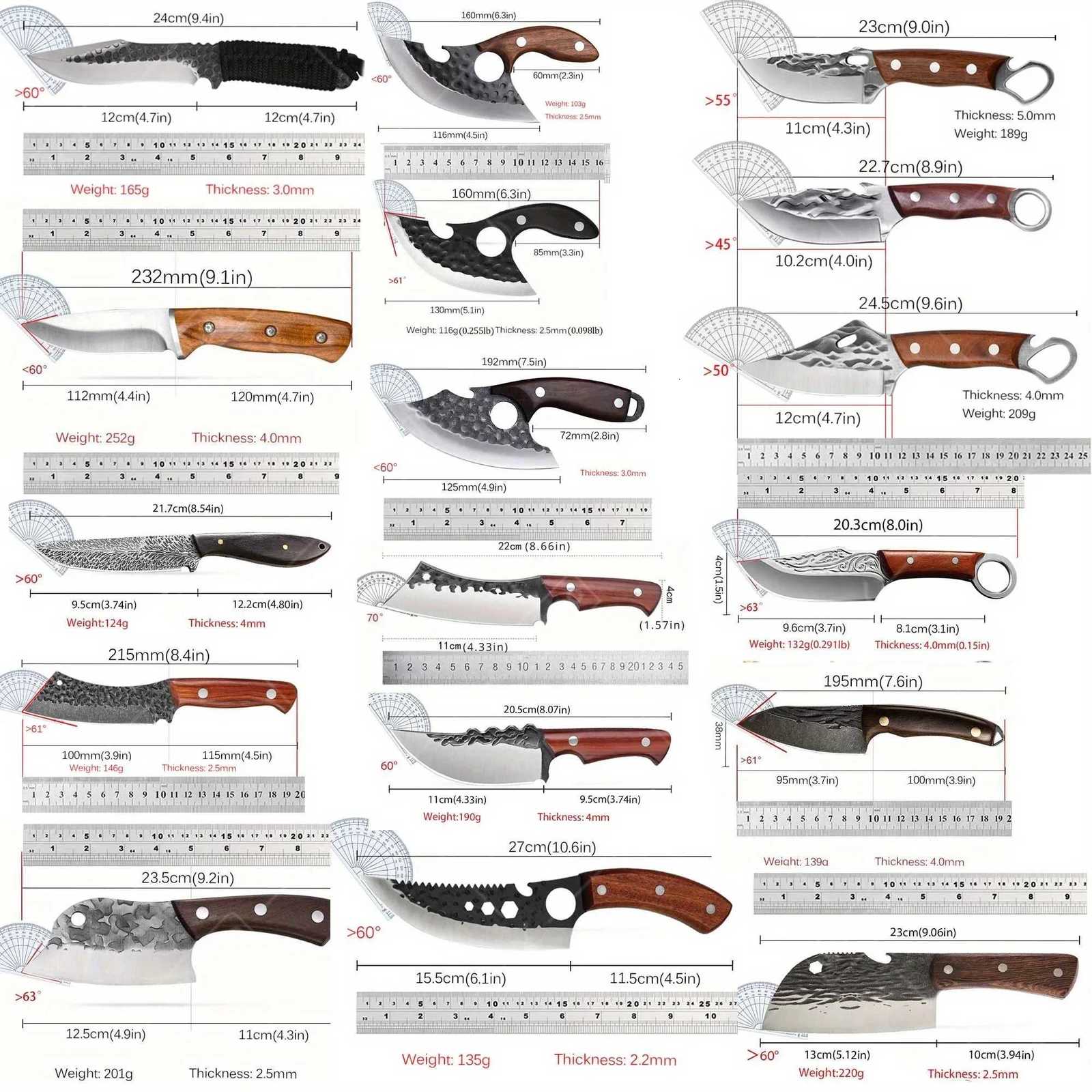 Kitchen knives Mystery Surprise Gift Box Mtifunction Professional Stainless Steel Chef Knife Utility Knife Boning Knife Outdoor Shovel Fruit Y251010