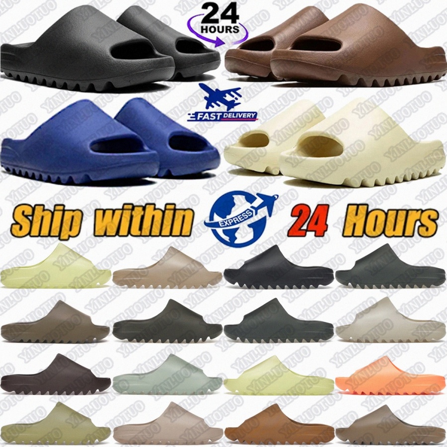 designer slippers slide slipper slides men Onyx Granite Slate Grey shoes sliders Flax women Salt Dark Green orange flip flops mens wome6Em2#