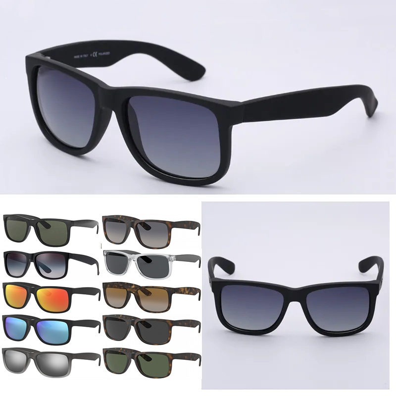 Designer Sunglasses JUSTIN Sunglasses 4165 Polarized Men Women Sunglasses Nylon Frame Sun Glasses with leather box Accessories Lunette De Soleil Homme