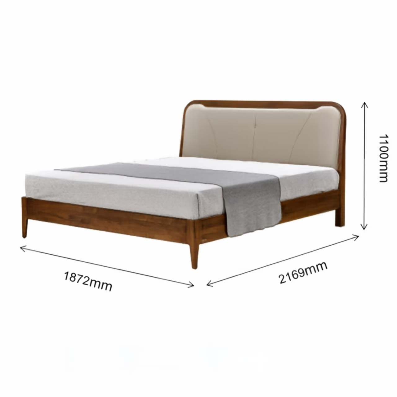 Zhong zhixin Solid Wood Classical Bed - High-Quality Furniture for Pure Nature Living