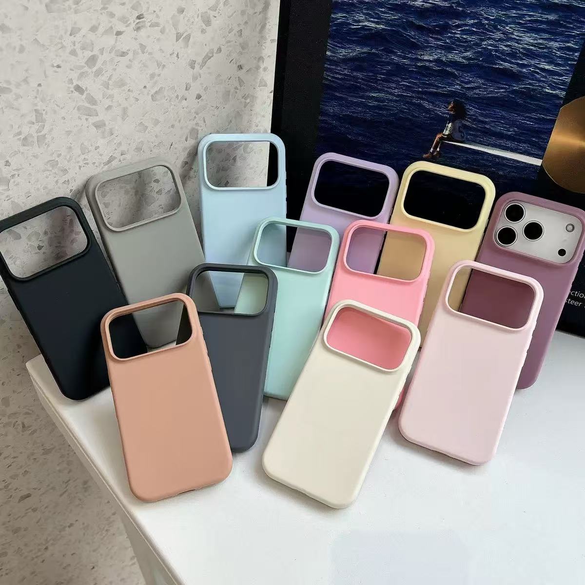 2025 New Liquid Silicone Phone Case For iPhone 17 16 Plus 15 Pro Max Case Rubber back cover retail package