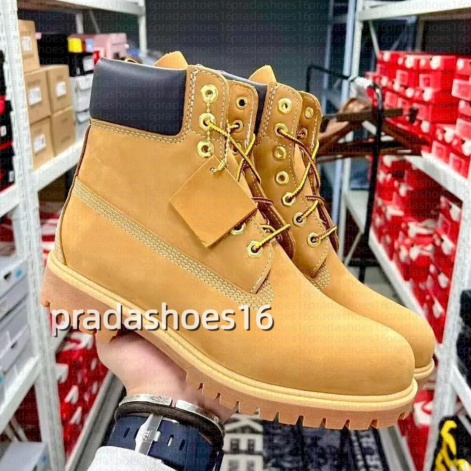 Designer Ankle Boots Mens Womens Tims Boot Classic Martin cowboyboots Red Orange Blue Black Camo Pink Hiking motorcycle Platform Shoes Outdoor Booties 36-46