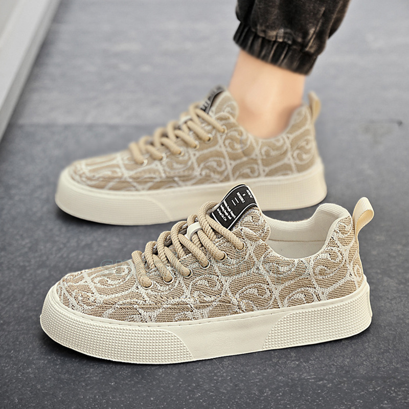 New Breathable designer shoes Print Canvas sneakers fashion Trend Red beige black green Casual Versatile Low-top mens trainers size 39-44