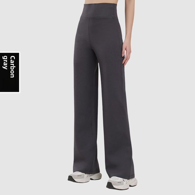 Exercise & Fitness Wear Women's Spring & Summer Ice Silk Straight Wide-Leg Pants High Waist Drape Loose Quick-Dry Sports Casual Pants