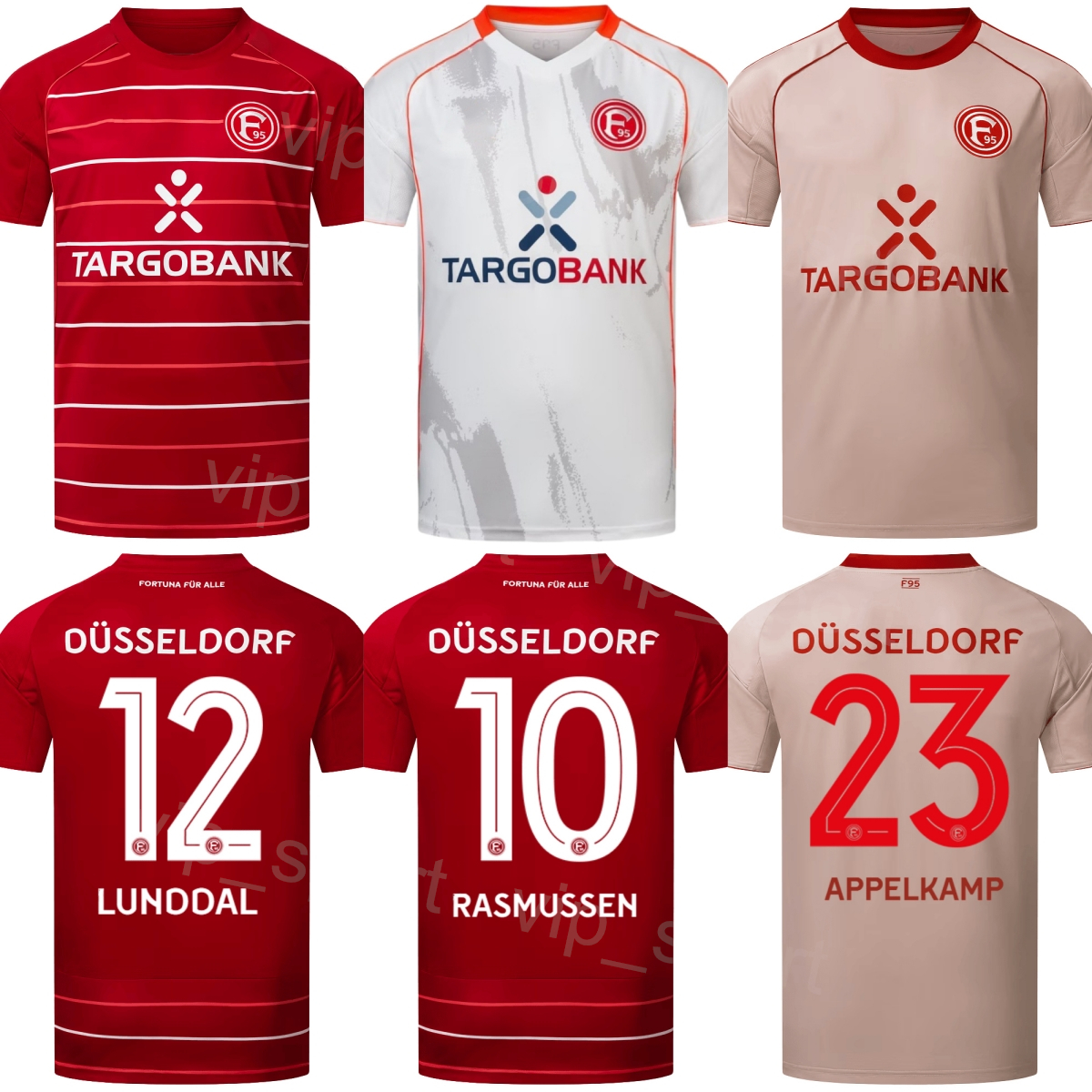 Club ITTEN Soccer Jersey Fortuna Dusseldorf MUSLIJA RASMUSSEN APPELKAMP FRIDRIKSSON KASTENMEIER EL AZZOUZI ALEXANDROPOULOS ROSSMANN Football Shirt Mens 25/26