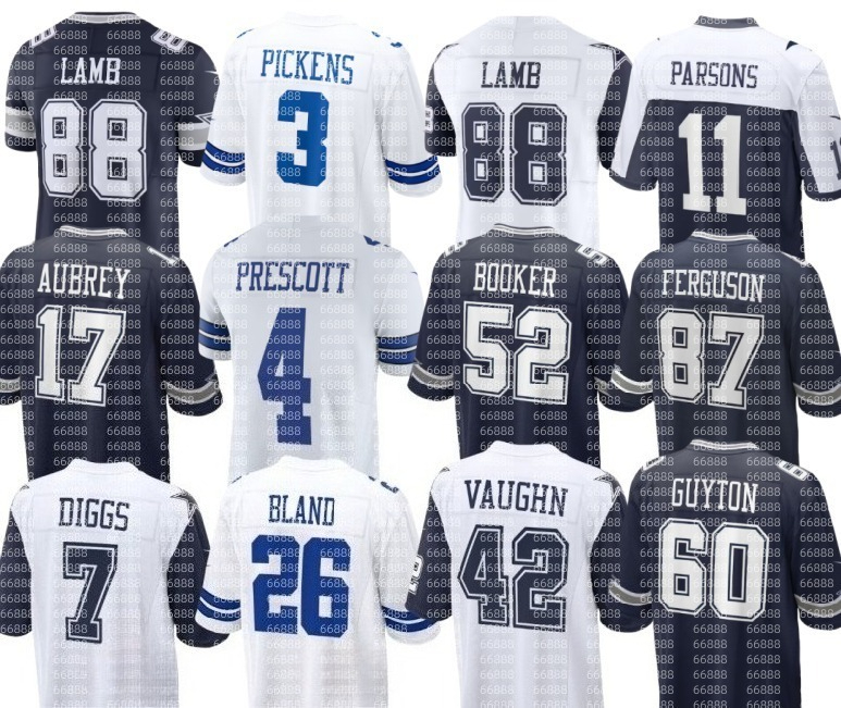 NEW Cowboys Jersey CeeDee Lamb Deuce Vaughn Jake Ferguson Tyler Guyton KaVontae Turpin Jalen Tolbert Damone Clark DeMarvion Overshown Wilson Malik Hooker