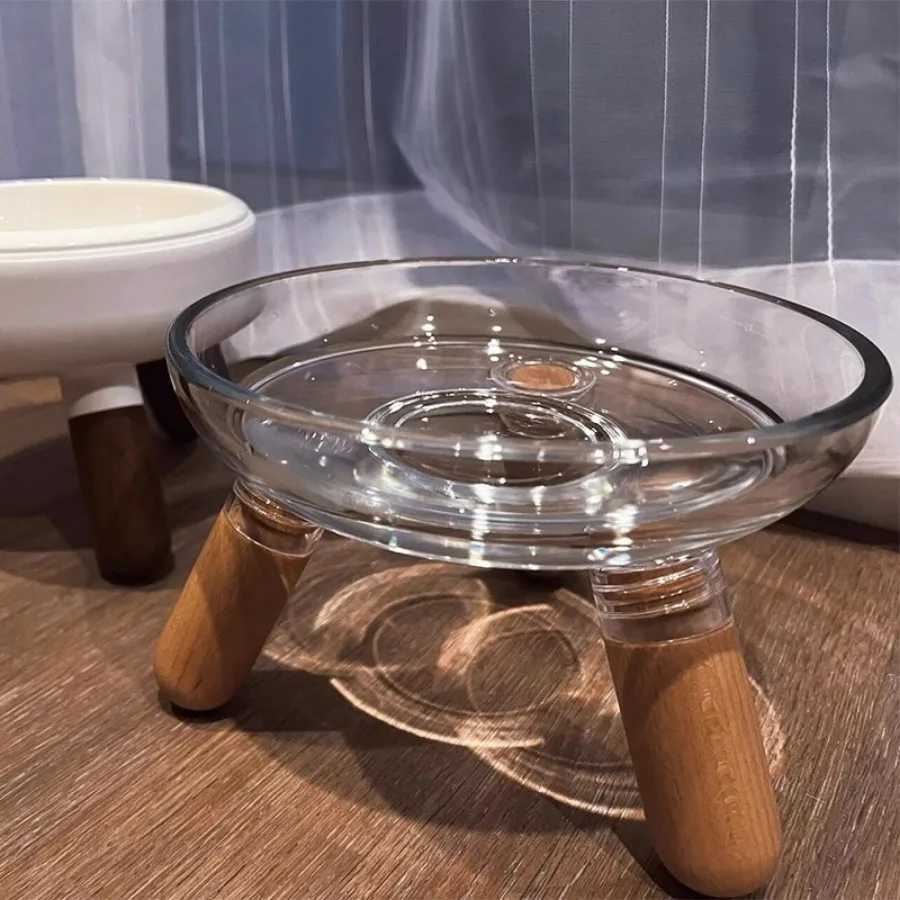 500ml Cat Feeder Dog Bowl Is Not Easy To Knock Over Increased Height To Protect Cervical Spine Things for Pet Cat Accessories C251009