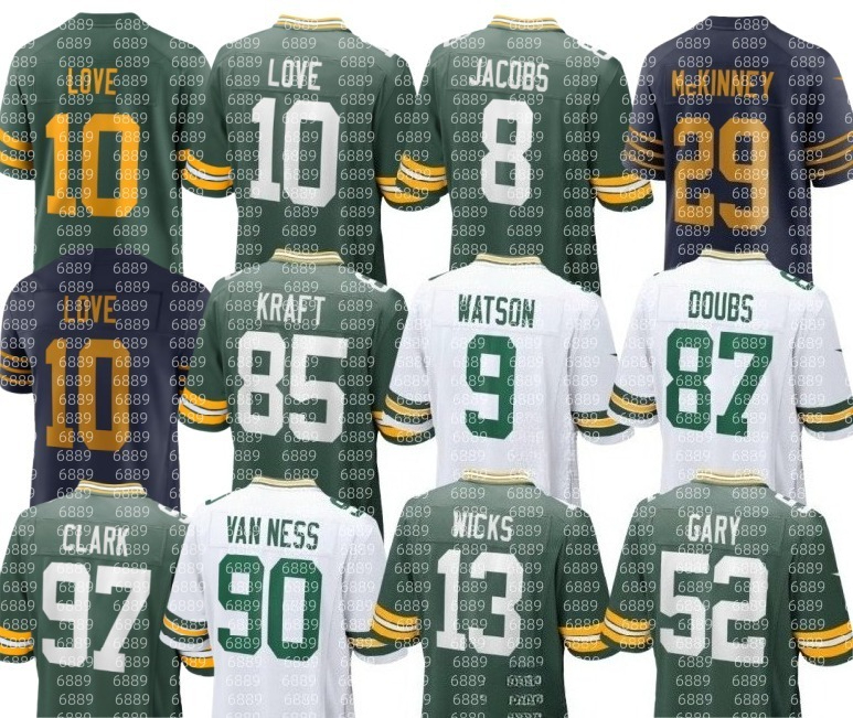 nfl Packers Jersey Micah Parsons Brett Favre Reggie White Jordan Love Josh Jacobs Matthew Golden Christian Watson Edgerrin Cooper Jayden Reed Tucker Kraft Rashan