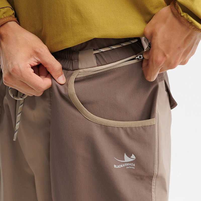 Men Outdoor Lightweight Quick Dry Ultra Loose Casual Splice Wide Leg Techwear Track Cargo Pants Women Strtwear Baggy Trousers X251010