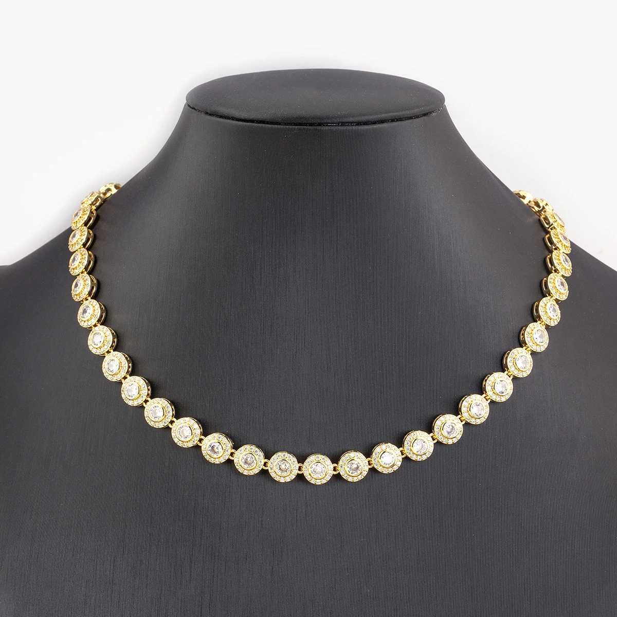 Nidin New Arrival Romantic HeartRound She Shiny Crystal Zircon Chain Necklace For Women Female Valentines Day Jewelry GiftsXJ251010