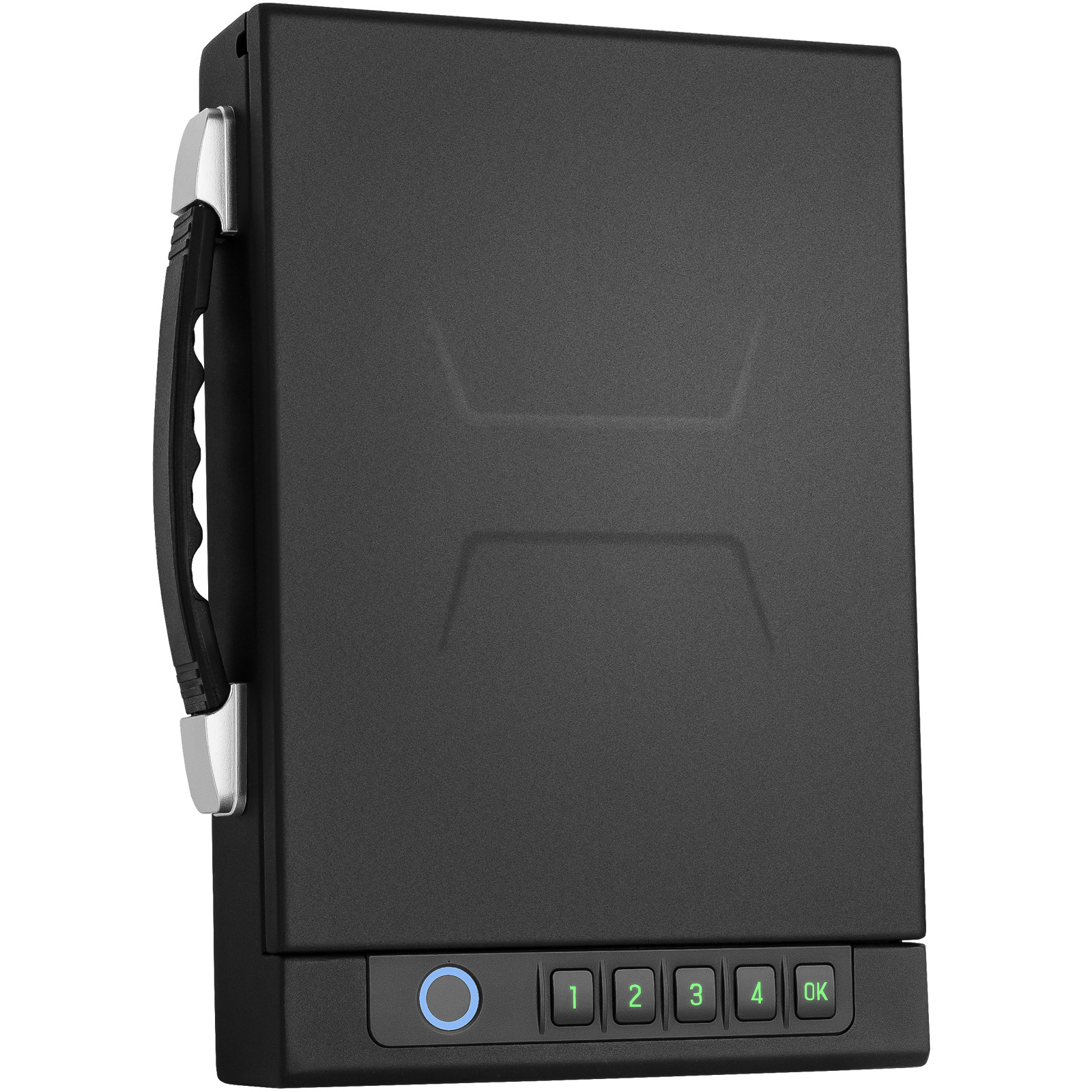 Gun cabinet biometric gun cabinet for handguns, fingerprint digital password key Bluetooth control unlock handheld gun box multi-purpose safe