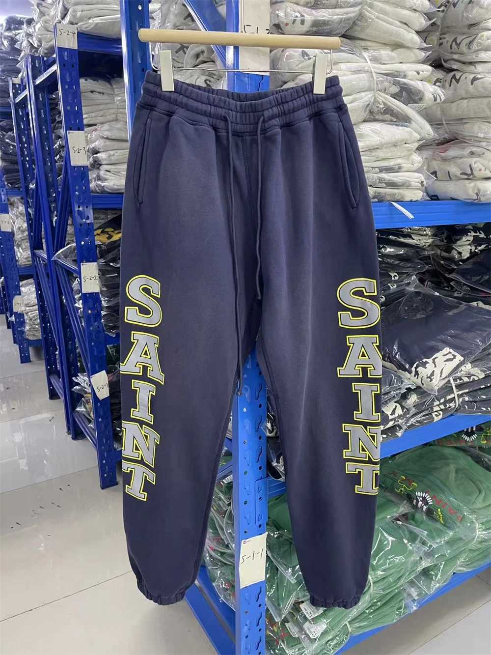 2025fw SAINT GLOBAL HORROR Pants Men Women High Quty Trousers Jogger Drawstring Sweatpants X251010
