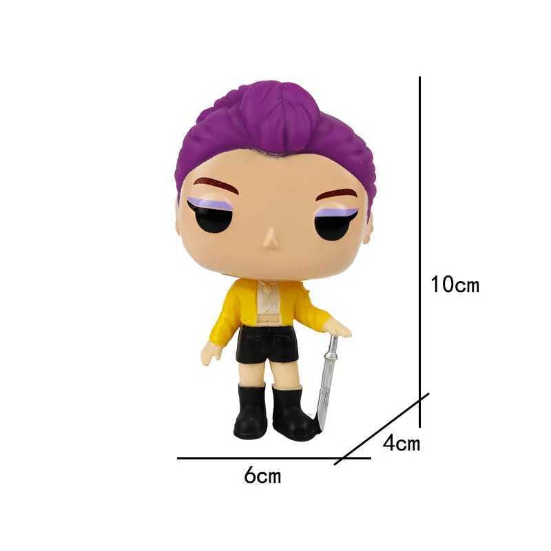 10pcs Kpop Demon Hunters Figure Pvc Model Anime Figurine Collection Statue Desk Decoration Dolls Children Toys Halloween Gifts Z251009