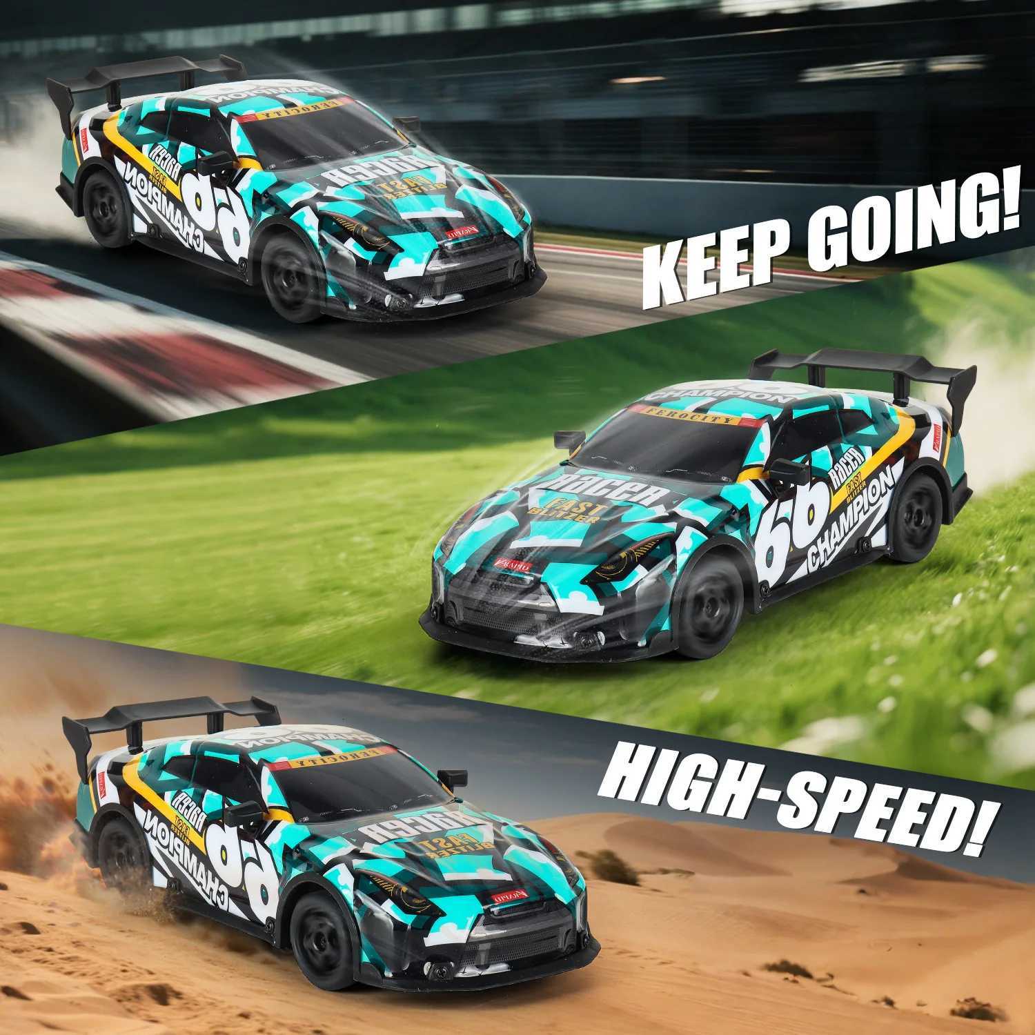 Children KY 118 FourWheel Drive With Light Drift HighSpeed Racing Car Charging Remote Control Car Toy Gift For Boy RCT251010