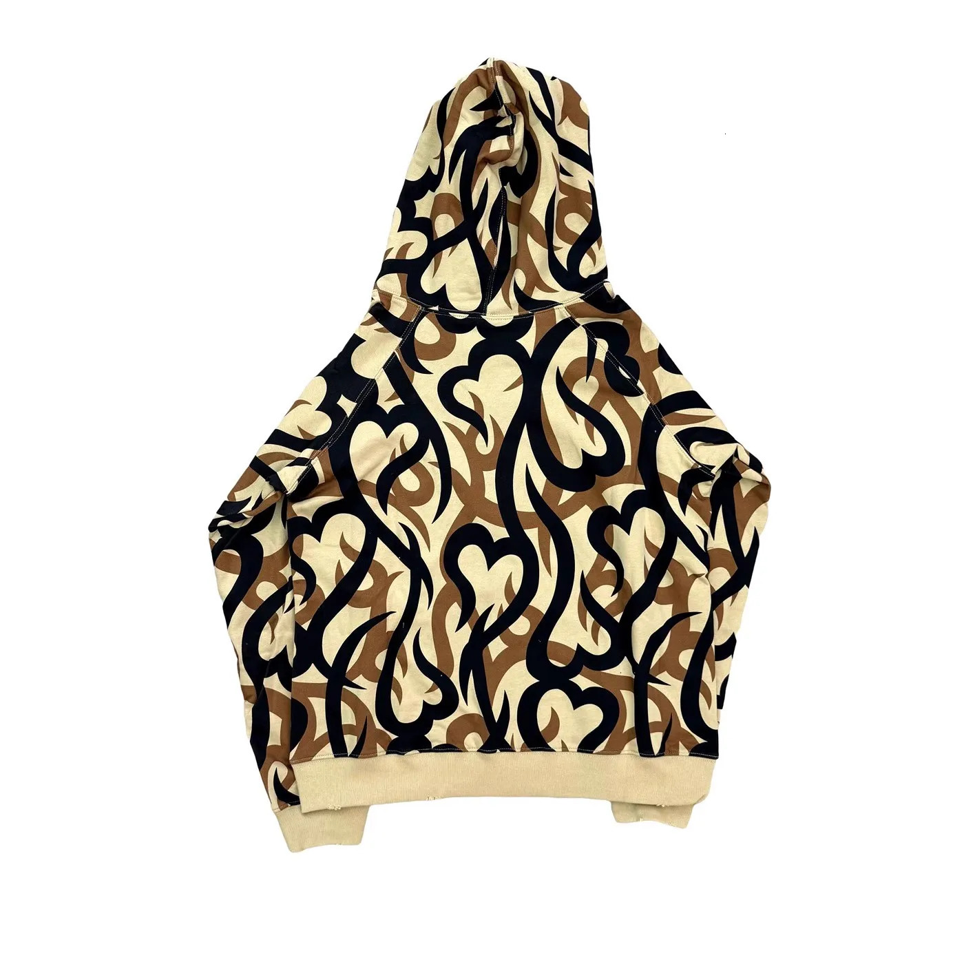 Number Nine Tribal Camo Hearts zip up Thorn Tears Zipper Coat Camouflage hoodies WY1356 251008