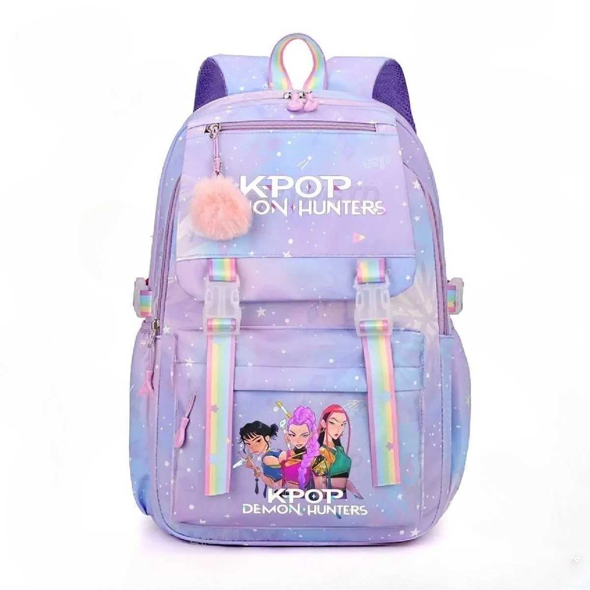 Miniso KPop Demon Hunters Daily Bagpack Hot Movie Print Backpacks for Girl Boy KPop Fashion Casual Students School Backpack Z251010