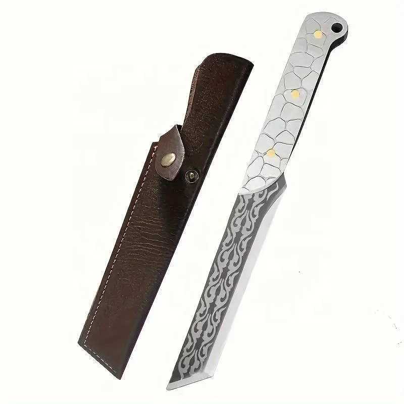 Kitchen knives korknife Stainless Steel Meat Cleaver Knife Forged Chef Knives with Sheath Stainless Steel Handle Meat Vegetable Cutter Tools Y251010