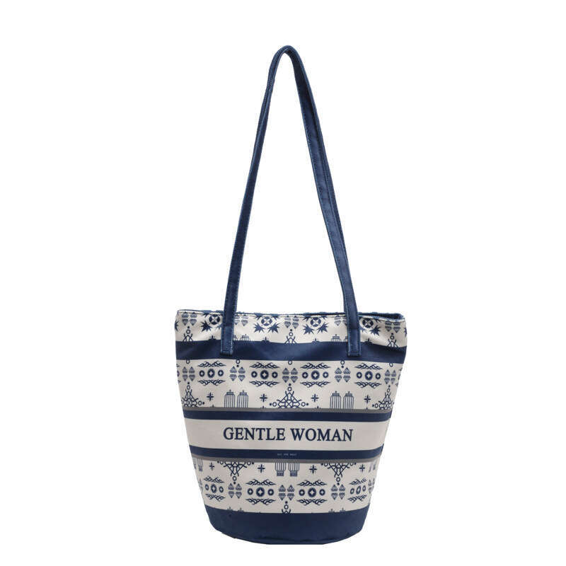 Tote Canvas Bag for Women, Large Capacity, New Autumn and Winter Casual Single Shoulder Commuter Bucket Handbag Mini