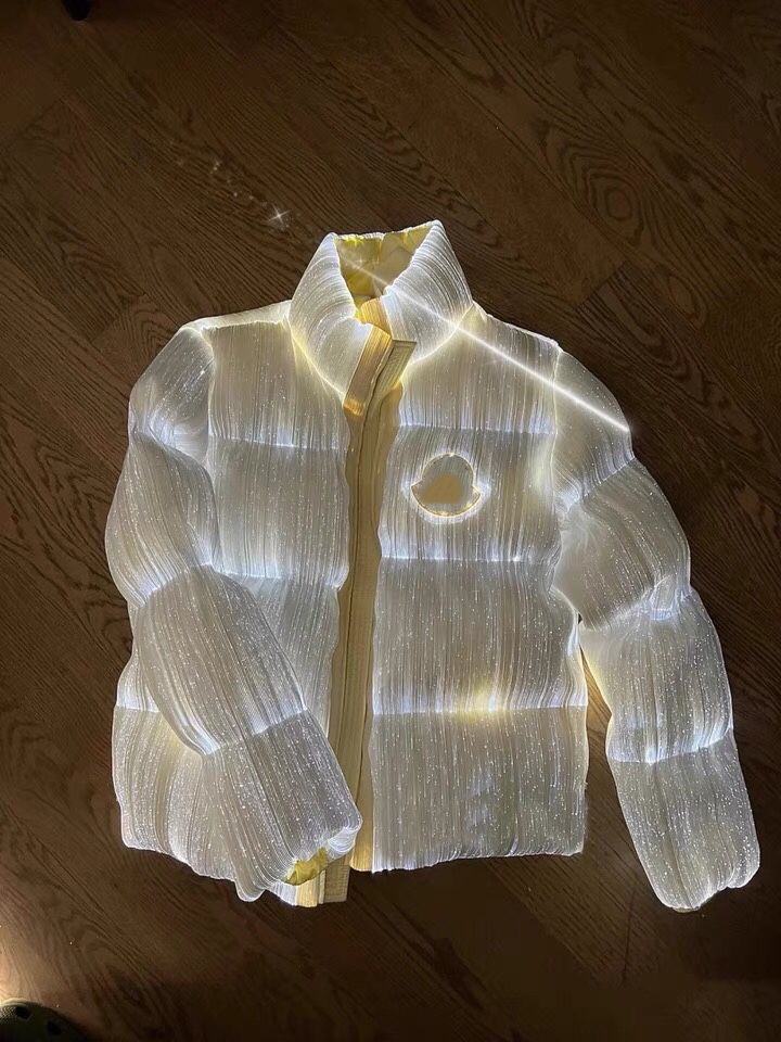 Men's Down & Parkas Designer puffer jacket Luminous down jackets technology LED that lights up just one click, paired with a short jacket for mens womens