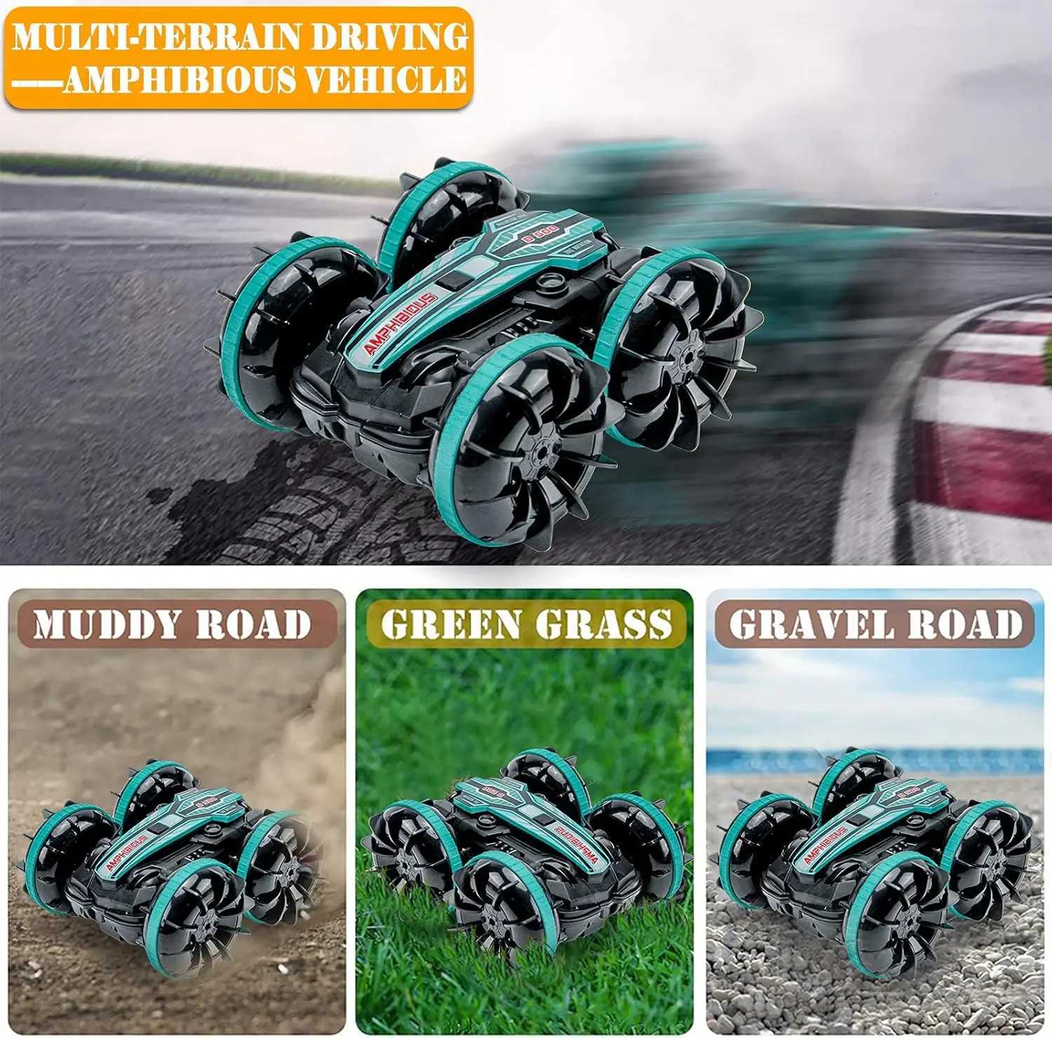 Electric Car Toys For Boys With Remote Control Doublesided Flip Driving Drift Outdoor Kids RC Stunt Car Toy Childrens Day GiftT251010