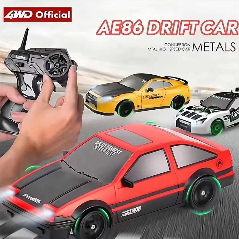 24G Fast Drift RC Car 4WD Toy Remote Control Model AE86 RTR Vehicle RC Car Racing Cars Childrens Toy Christmas GiftsT251010