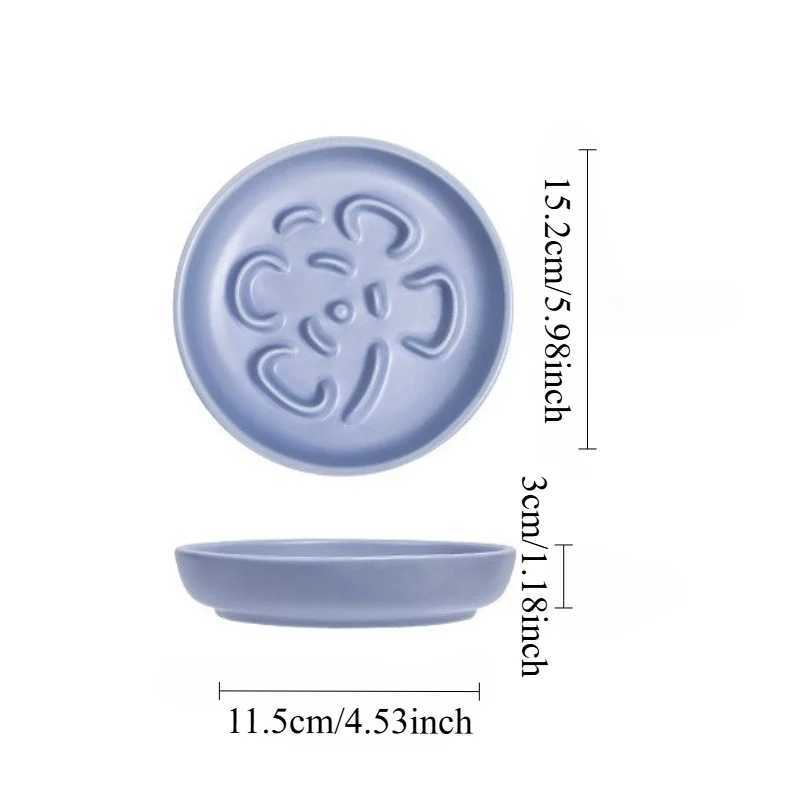 Creative Clover Shaped Slow Food Plate Anti Spill Pet Bowl Anti Choking Slow Food Bowl Round Cat Bowl Dog Bowl Pet Supplies C251009