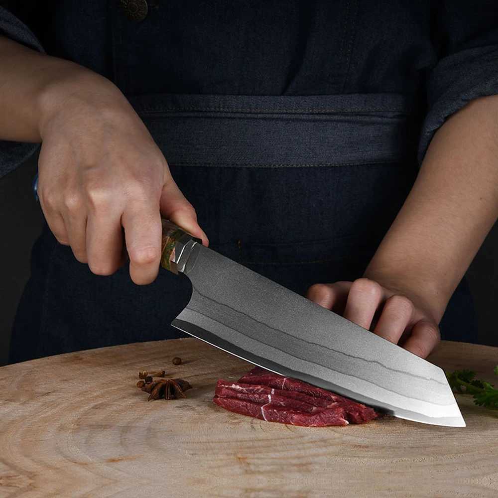 Kitchen knives Japanese Kiritsuke Knife 7 Layer Steel Damascus Chef Knife 8Inch Professional Japanese Knife with Gift Box cleaver Sashimi knife Y25101
