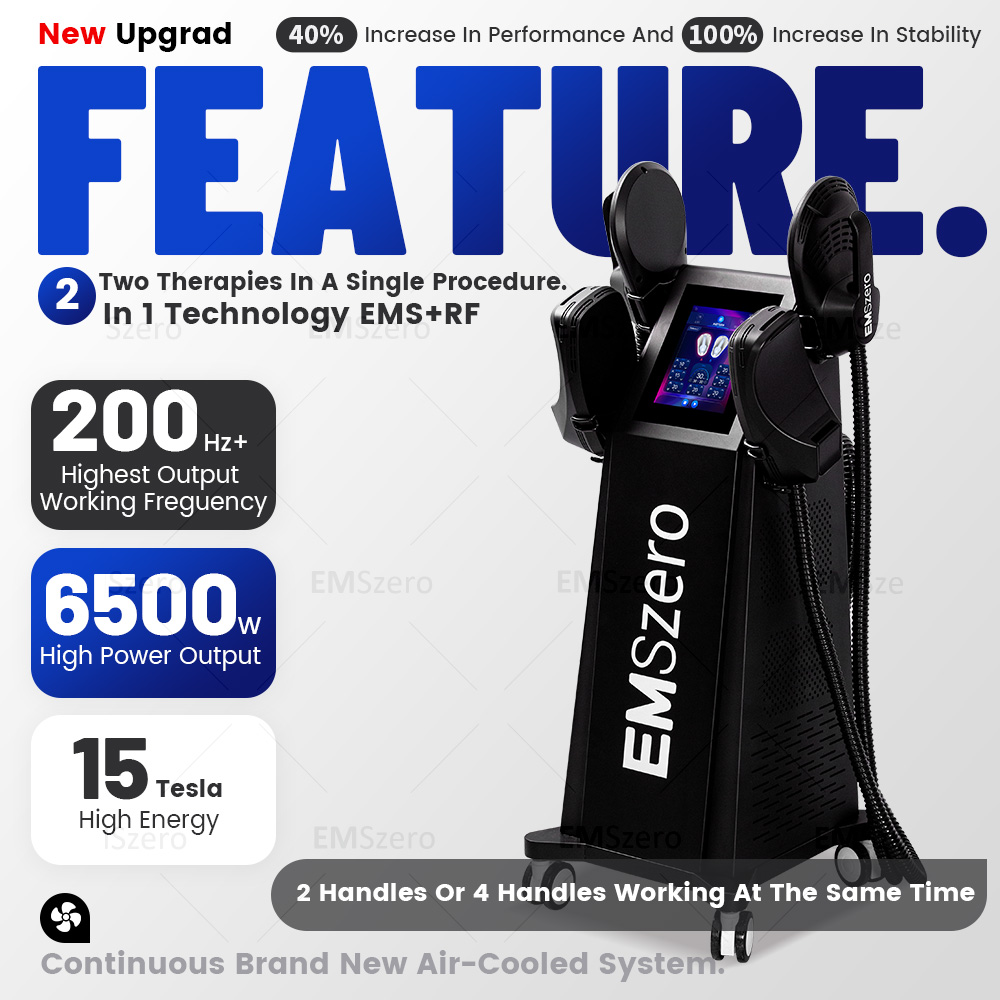 Professional EMSZERO EMS Body Slimming Machine 200HZ 15Tesla HI-emt Fat Burning Build Muscle Non-Invasive Body Contouring Equipment For Spa and Home U