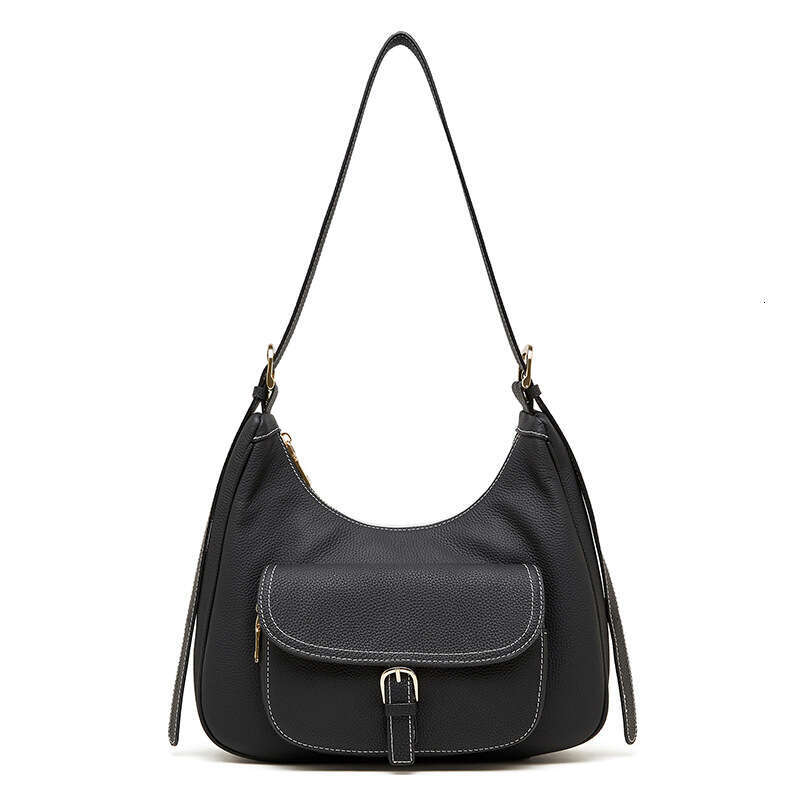 Luxury bag Top Layer Cowhide New Underarm Tote Women Large Capacity Saddle Genuine Leather Shoulder Bag for Work Commute