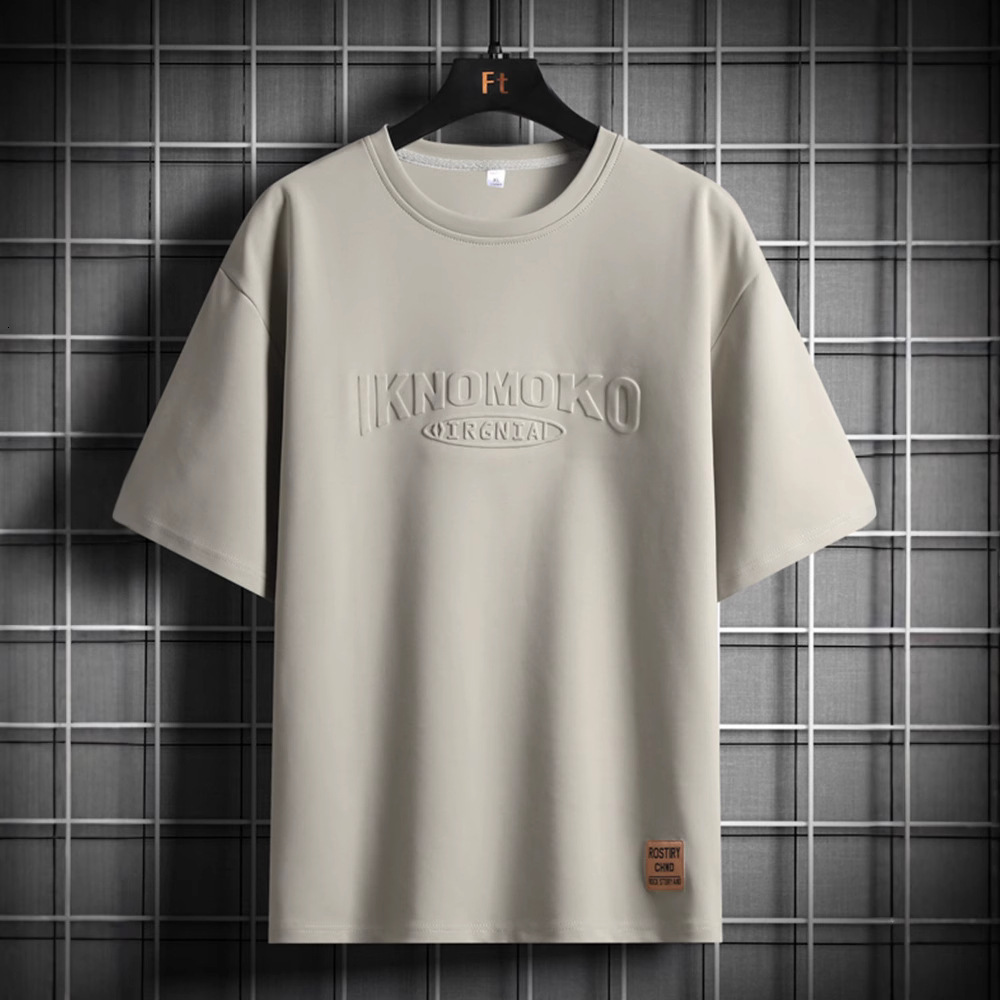 Big Belly Designer Shirt Short Sleeve Men's Summer 2025 New Loose Plus Size Half Sleeve Designer Hoodie T-shirt For Fat Men