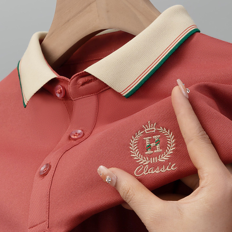 Paul Summer Designer Shirt Short Sleeve T-shirt Men's Designer Hoodie Turn-down Collar Loose Embroidered Polo Shirt Export Top Men's Plus Si