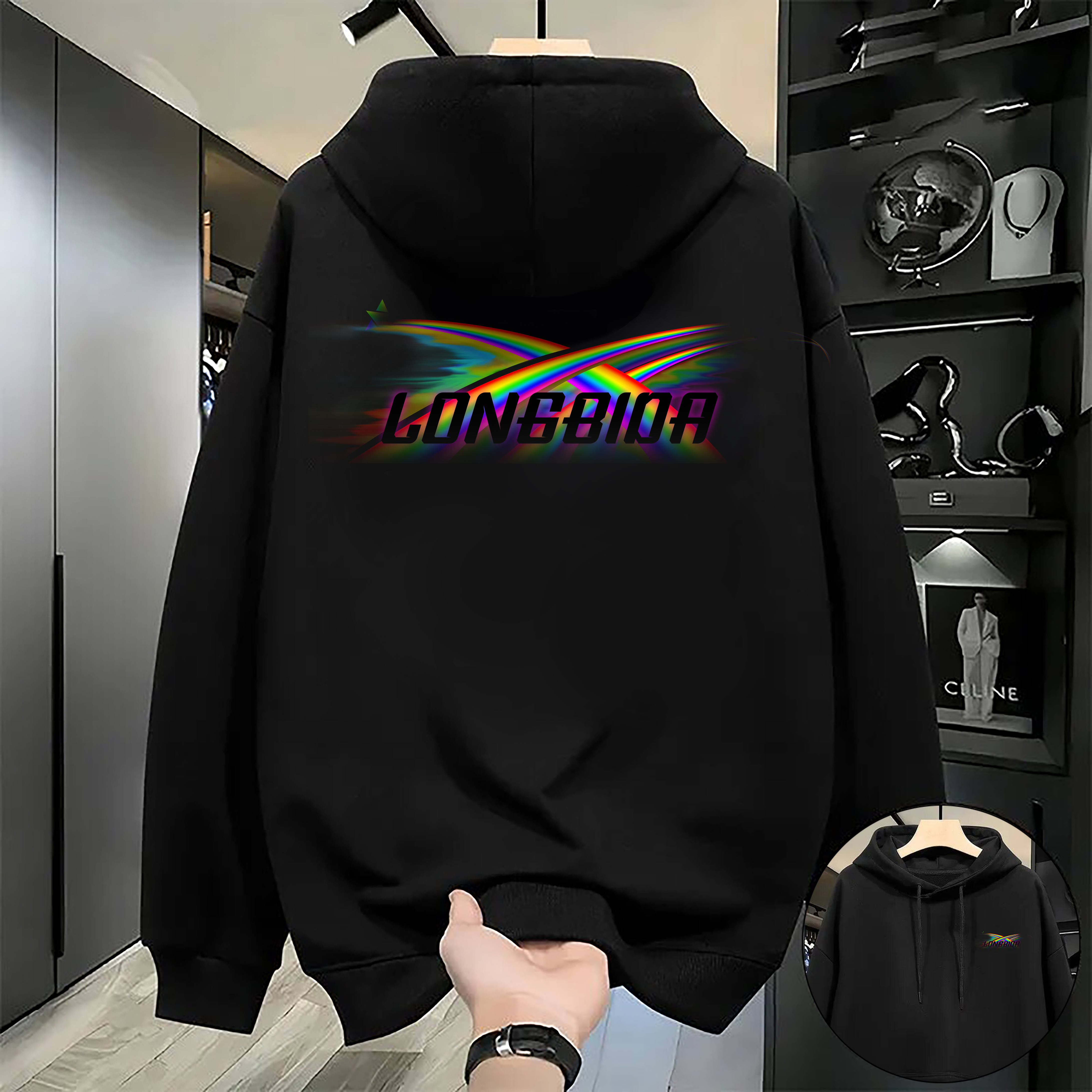 Casual ZipUp Hoodie HarajukuInspired Oversized Sweatshirt for Men and Women Grunge Strtwear Fashion L251018VLBC