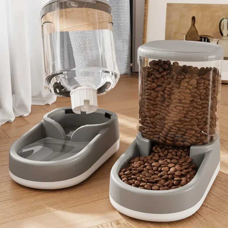 Dog Water Dispenser Cat Automatic Pet Feeder Feeding Cat Drinking Flowing without Inserting Electric C251009