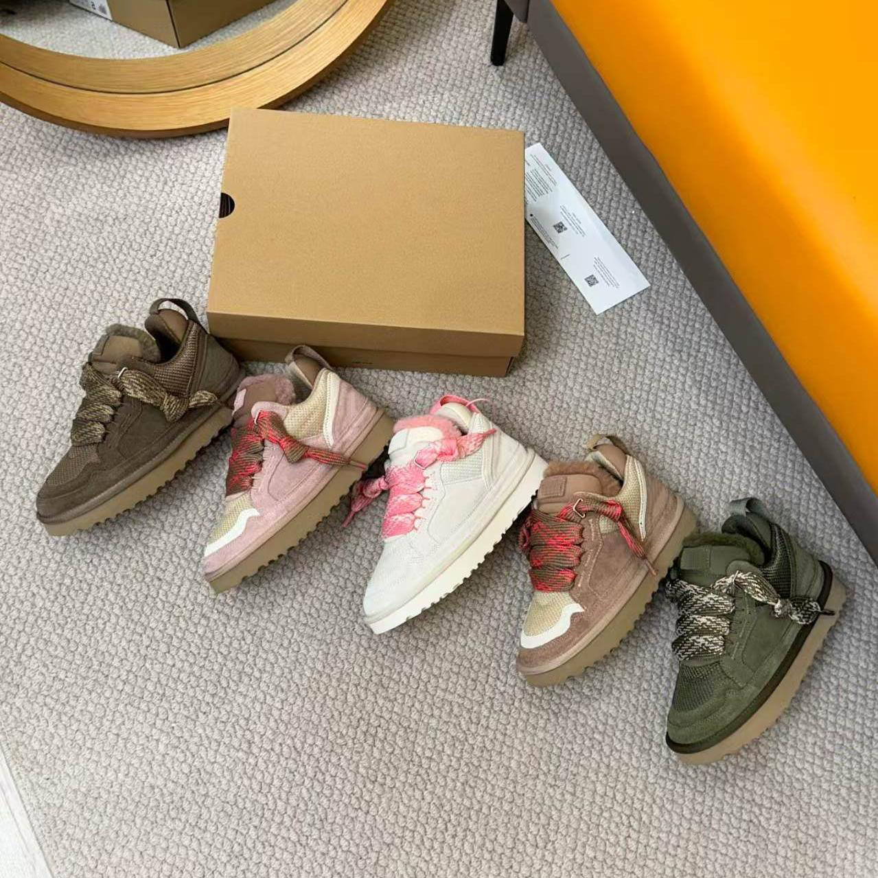 Lowmel Casual shoes Designer Tazz Tasman Lowmel Sand Trainer platform boot Australia snow boots women ankle booties sheepskin mens womens winter shoes uggstasmans