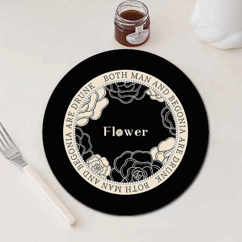 Vintage Style Coaster Water Absorbent NonSlip Ins Style Heat Resistant Mat DirtResistant QuickDry Household Coffee Bowl Plate Tea Cup Mat C251010