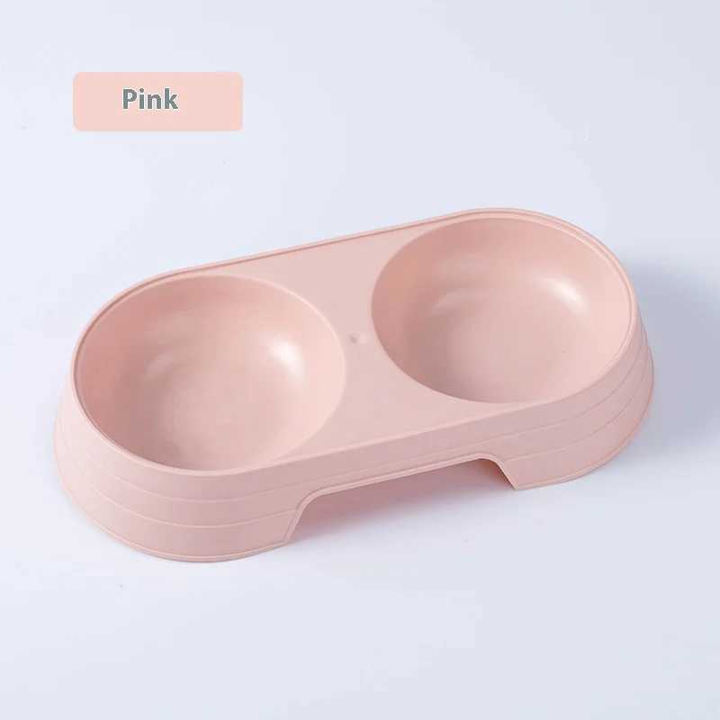 Candy cat bowl cat food bowl dog bowl drinking water and eating dualuse rice bowl wheat straw pet double bowl kitten food C251009