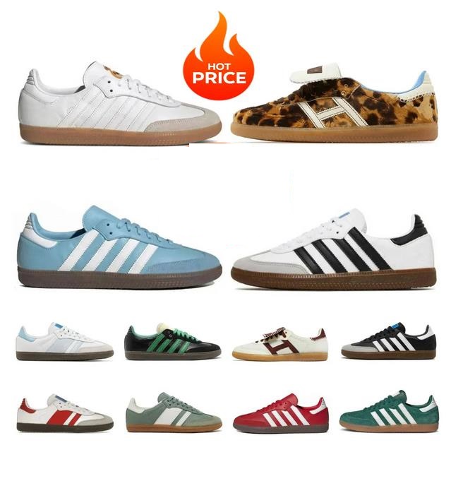 Designer Casual Shoes For Men Women Fashion Low Flats Sneakers Canvas Leather Sneaker Vegan White Gum Leopard Black White Grey Green Outdoor Mens Trainers Size 36-45