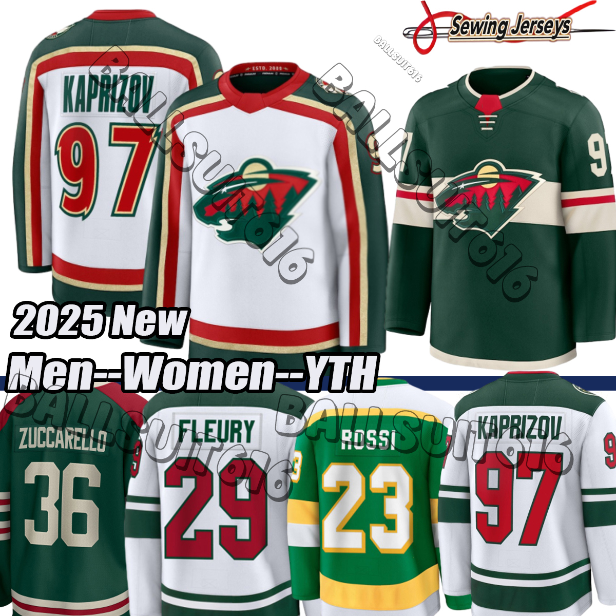 #97 Kirill Kaprizov jersey Reverse wilds jersey 36 Mats Zuccarello minnesota 12 Matt Boldy Joel Eriksson Ek Ryan Hartman Brock Faber Marc-Andre hockey jerseys